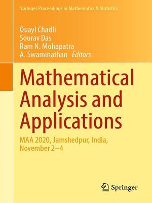 cover image of Mathematical Analysis and Applications